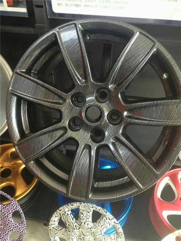 轮毂彩绘修复前