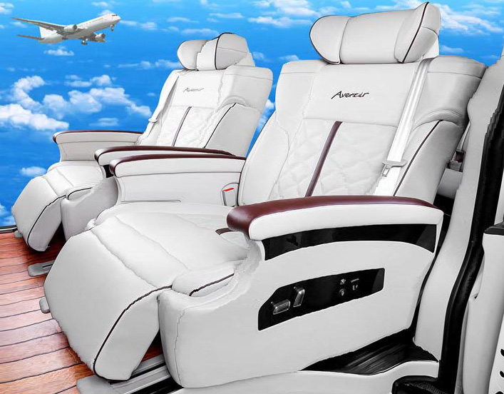 汽车mpv商务改装航空座椅,可旋转、可按摩、智能调节