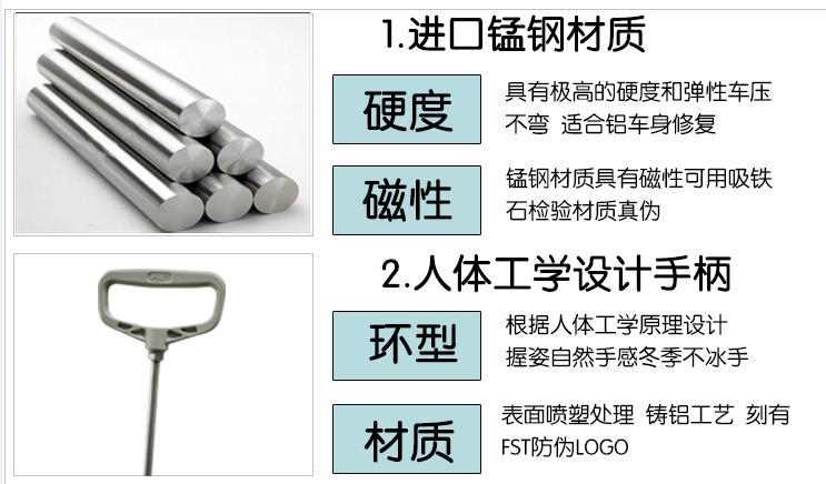 汽车免喷漆凹陷修复(三合一)工具产品详情介绍